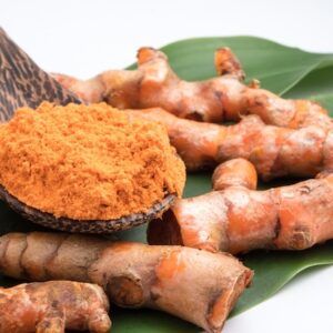 Racines de curcuma bio en poudre